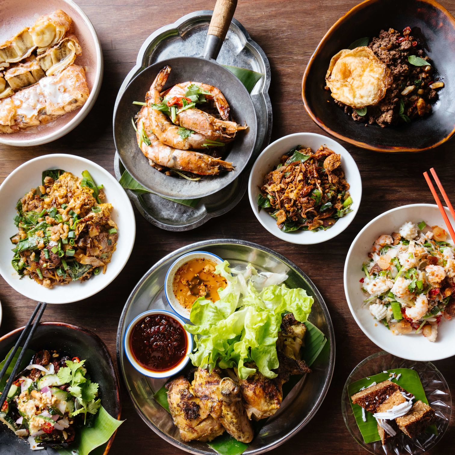 A Table Full Of Food