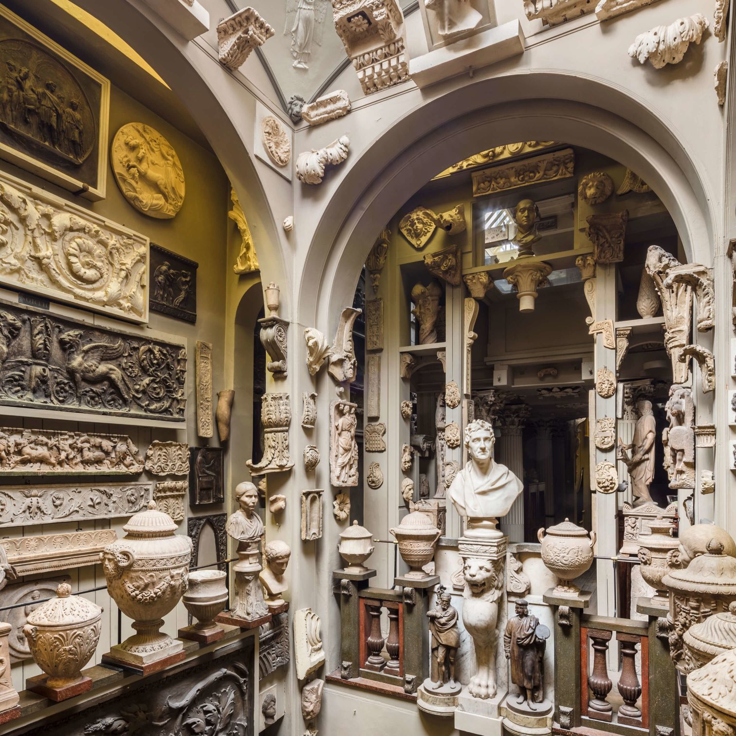 A Room With Statues And Art