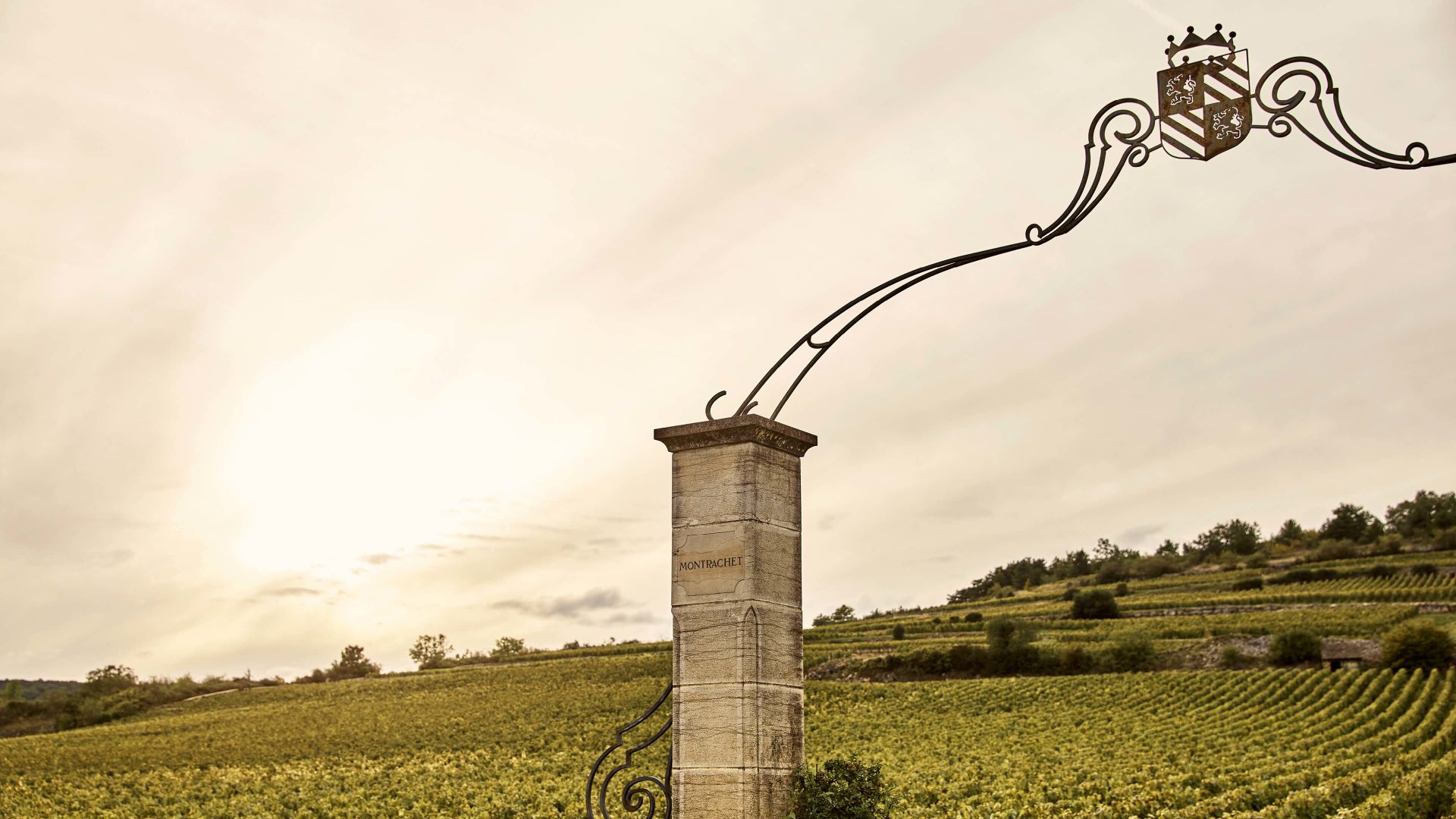 A Stone Tower In A Field