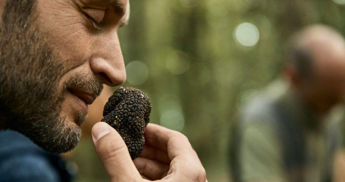 A Man Eating A Donut