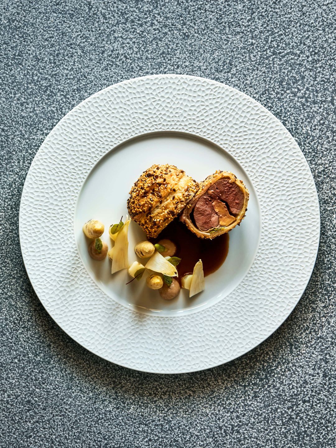 A Plate With Food On It