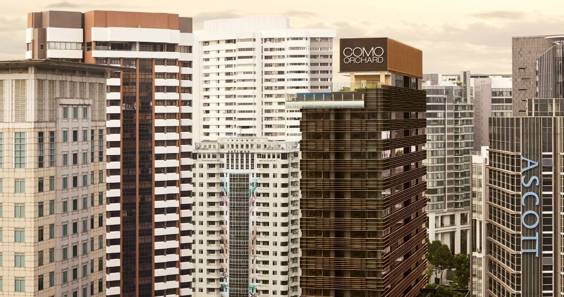 A Group Of Tall Buildings