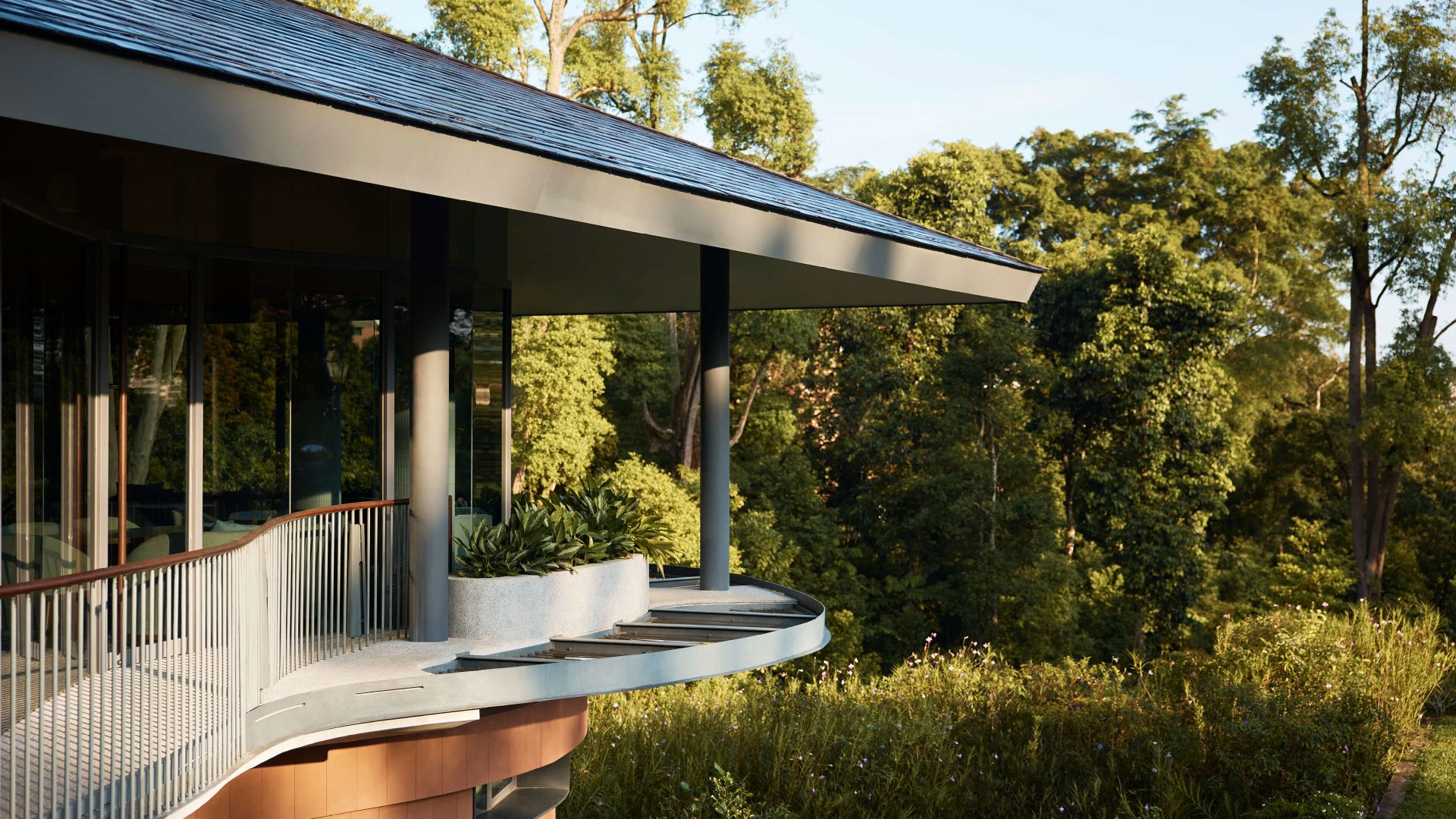 A Covered Patio With A Covered Patio