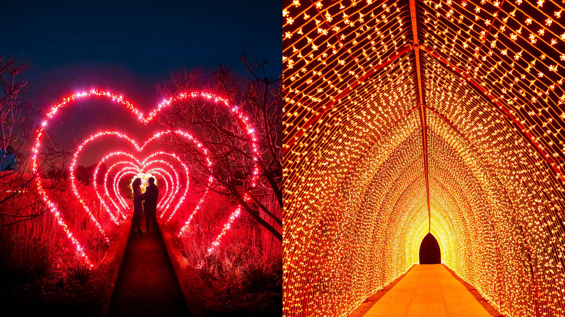 A Group Of People Standing In A Large Red Ball Of Fire