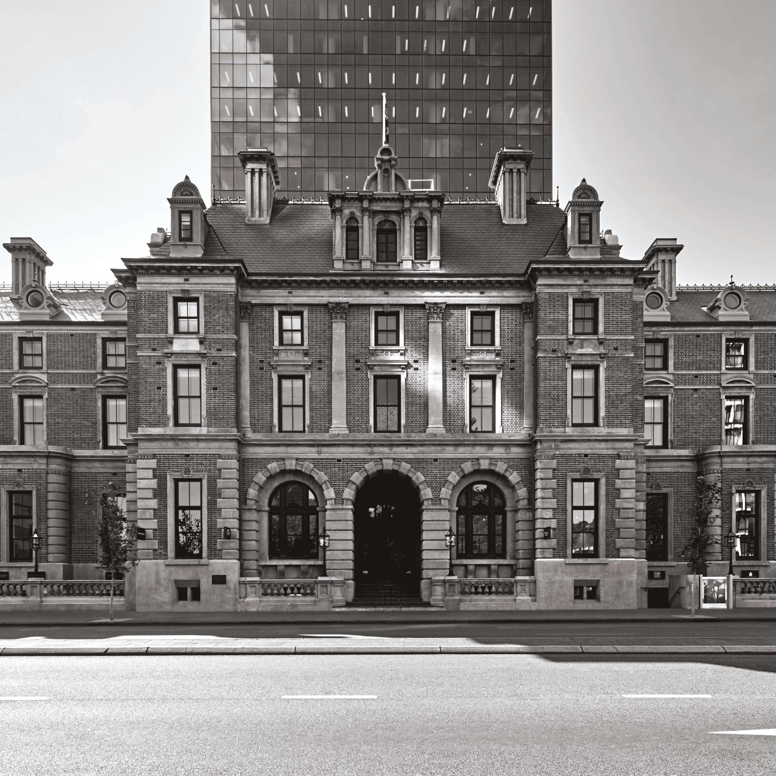 A Large Building With A Tall Tower
