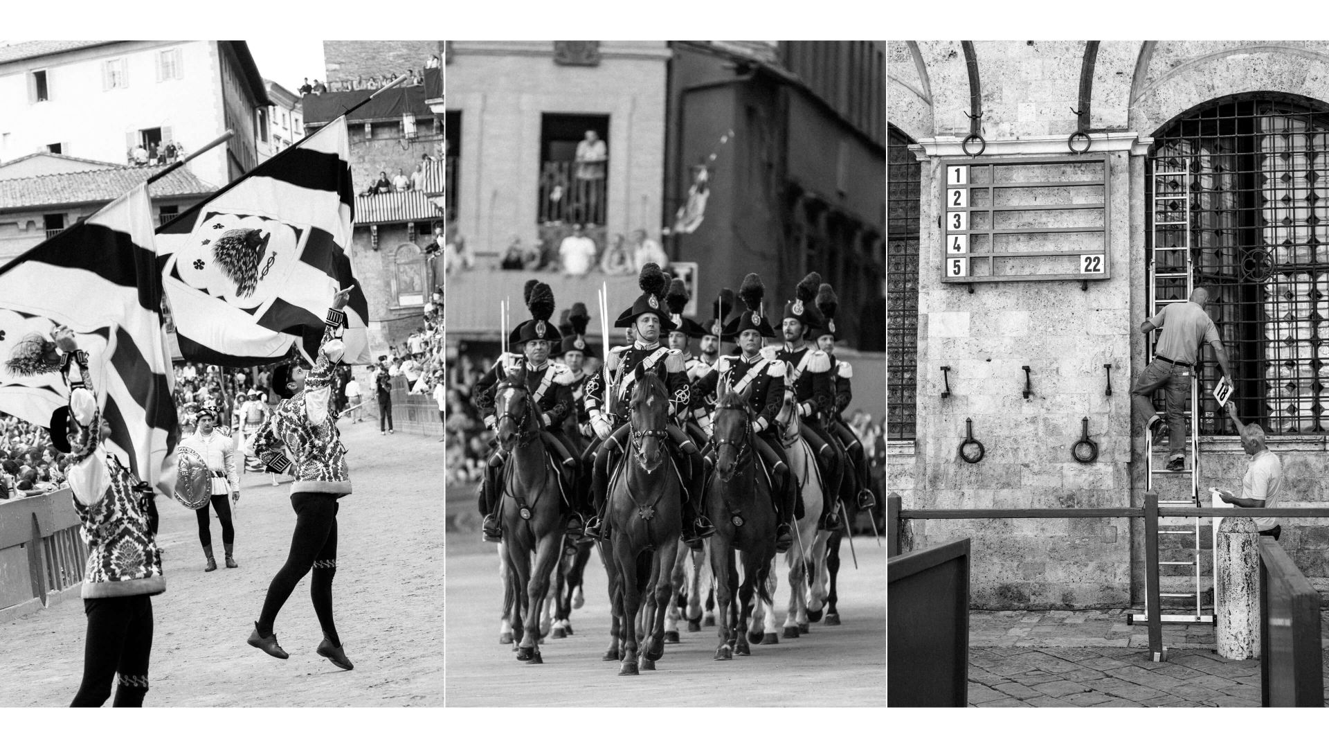 A Group Of People Ride Horses
