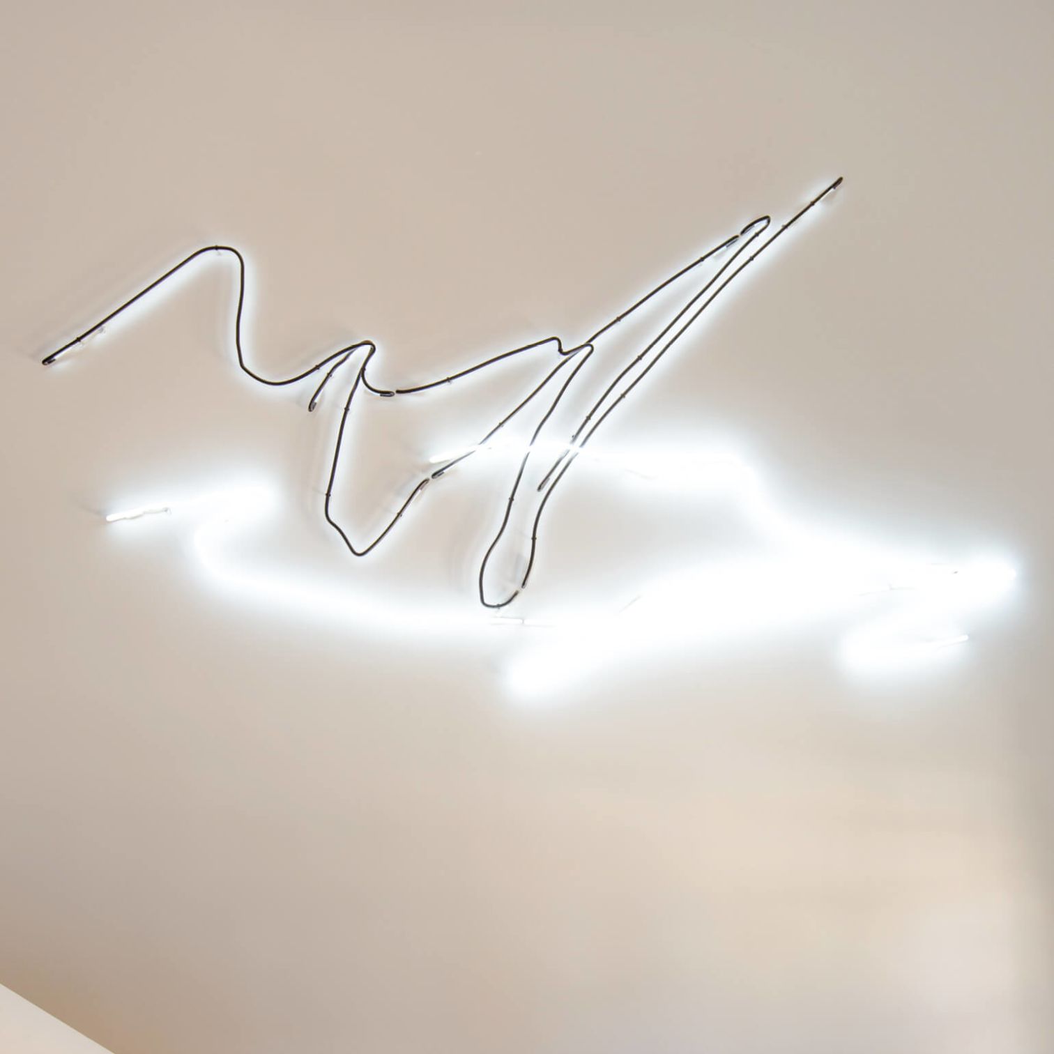 A Drawing On A White Wall