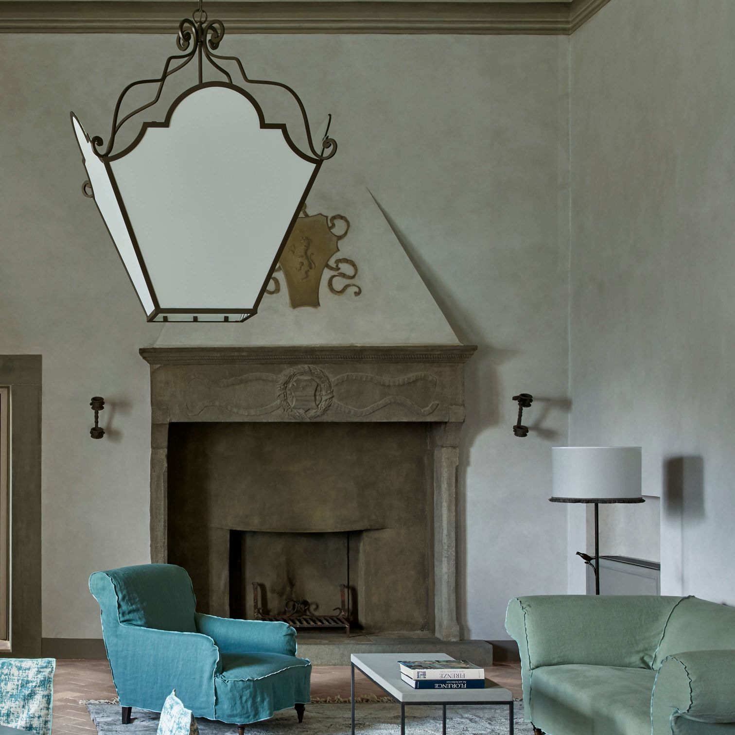 A Fireplace In A Room