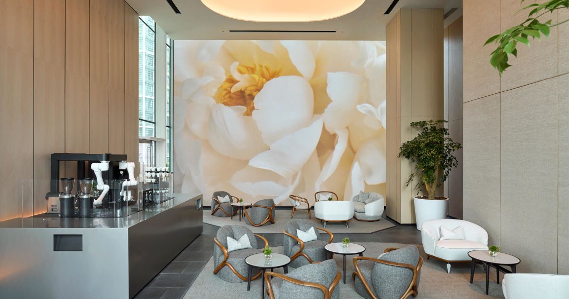 A Room With A Large Painting