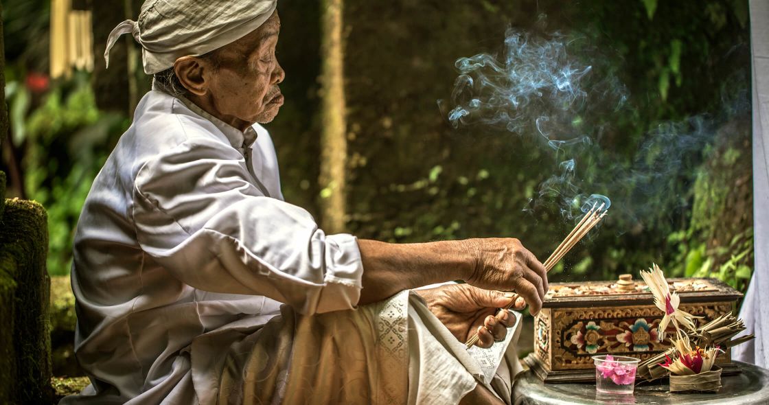 A Man Painting Outside