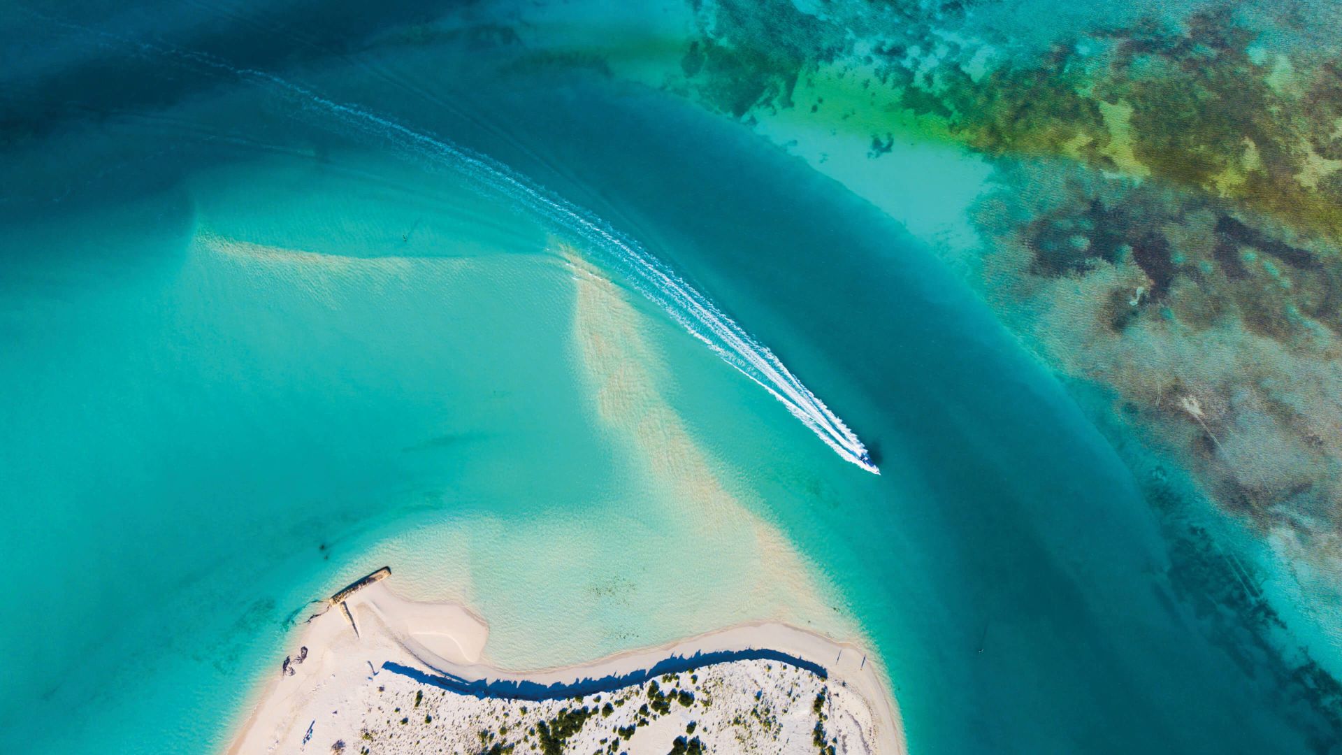 An Aerial View Of A Beach