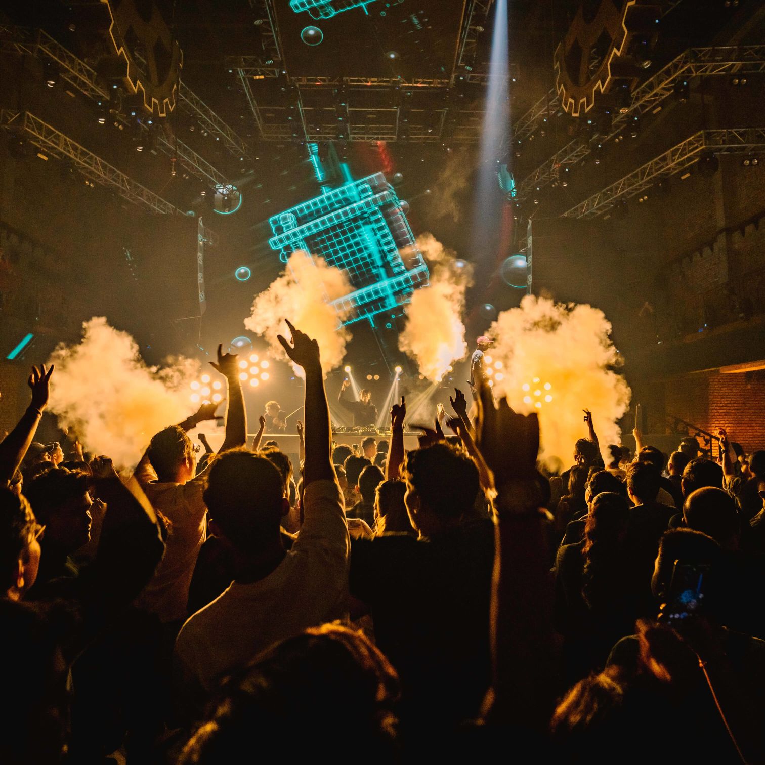 A Crowd Of People At A Concert