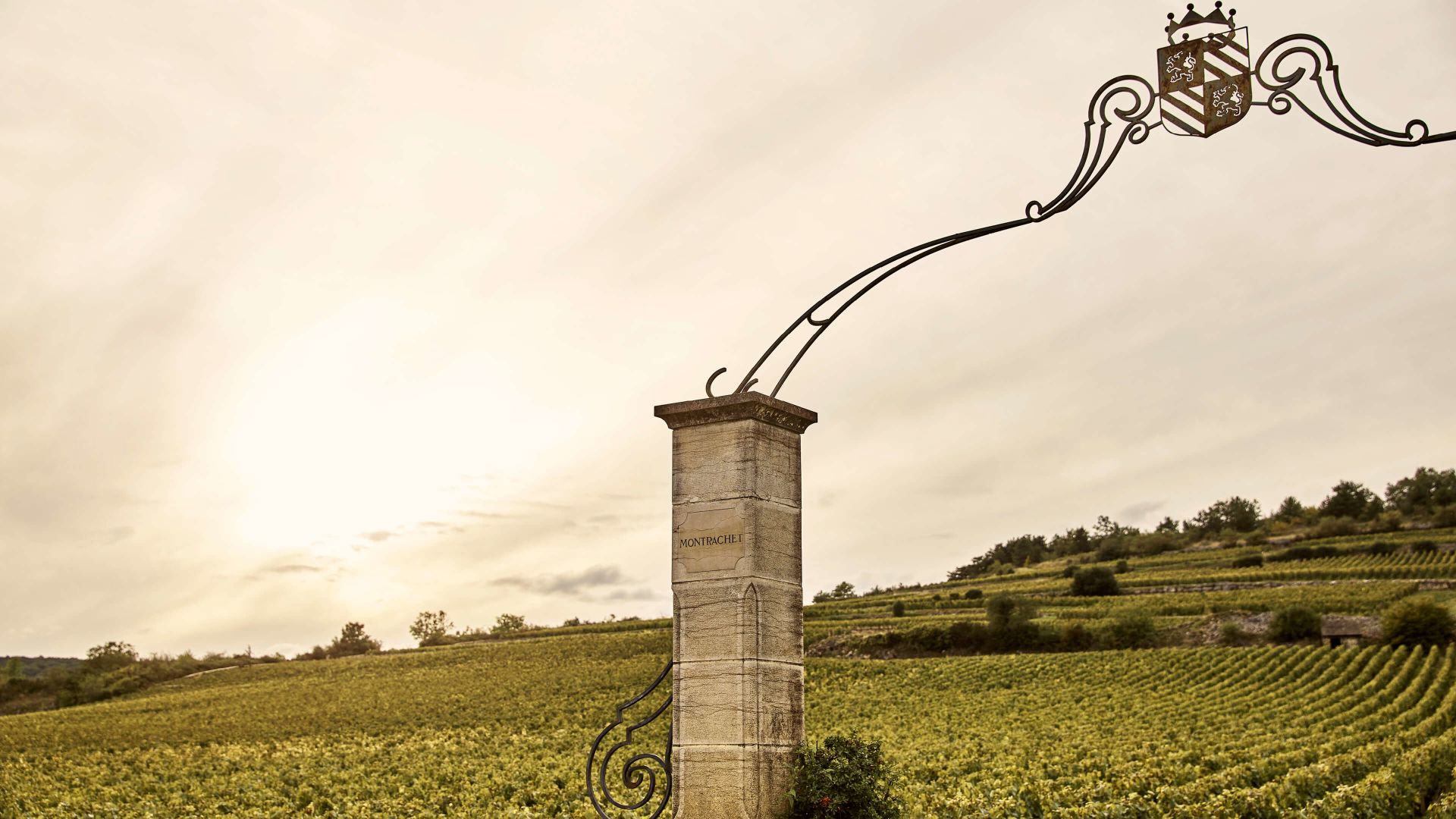A Stone Pillar In A Field