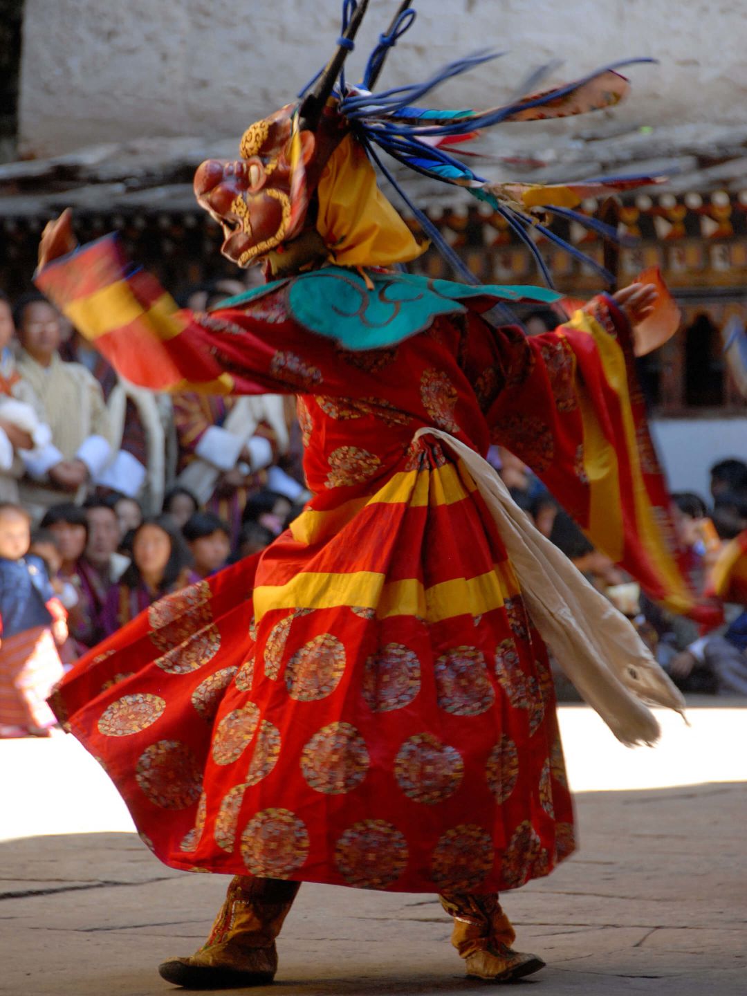 A Person Wearing A Colorful Garment