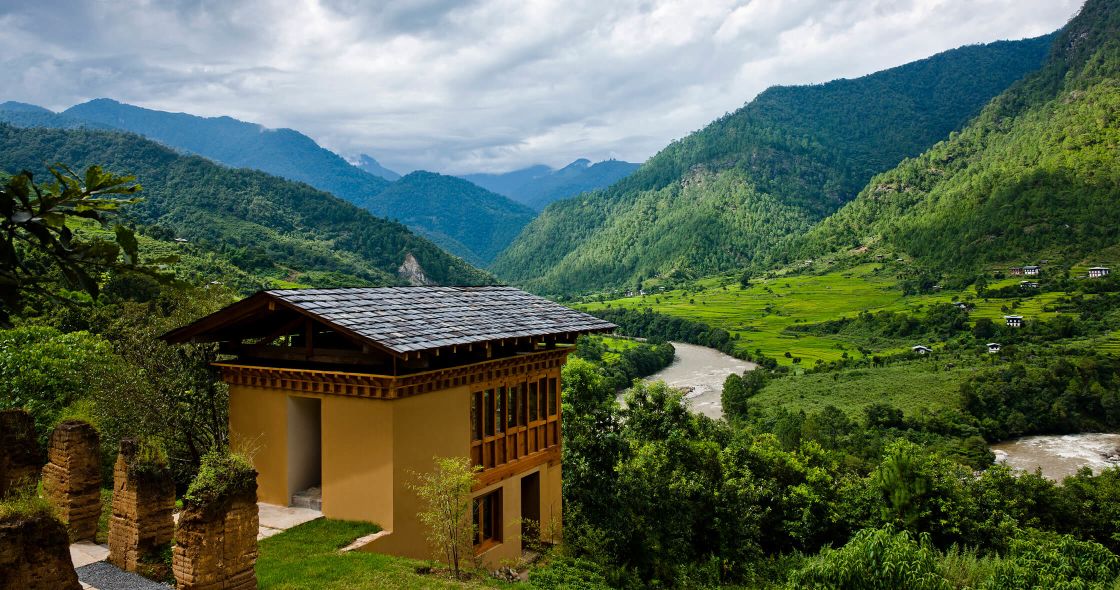 A Building In The Middle Of A Forest