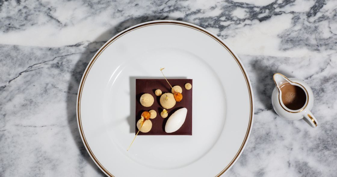 A Plate With Food On It