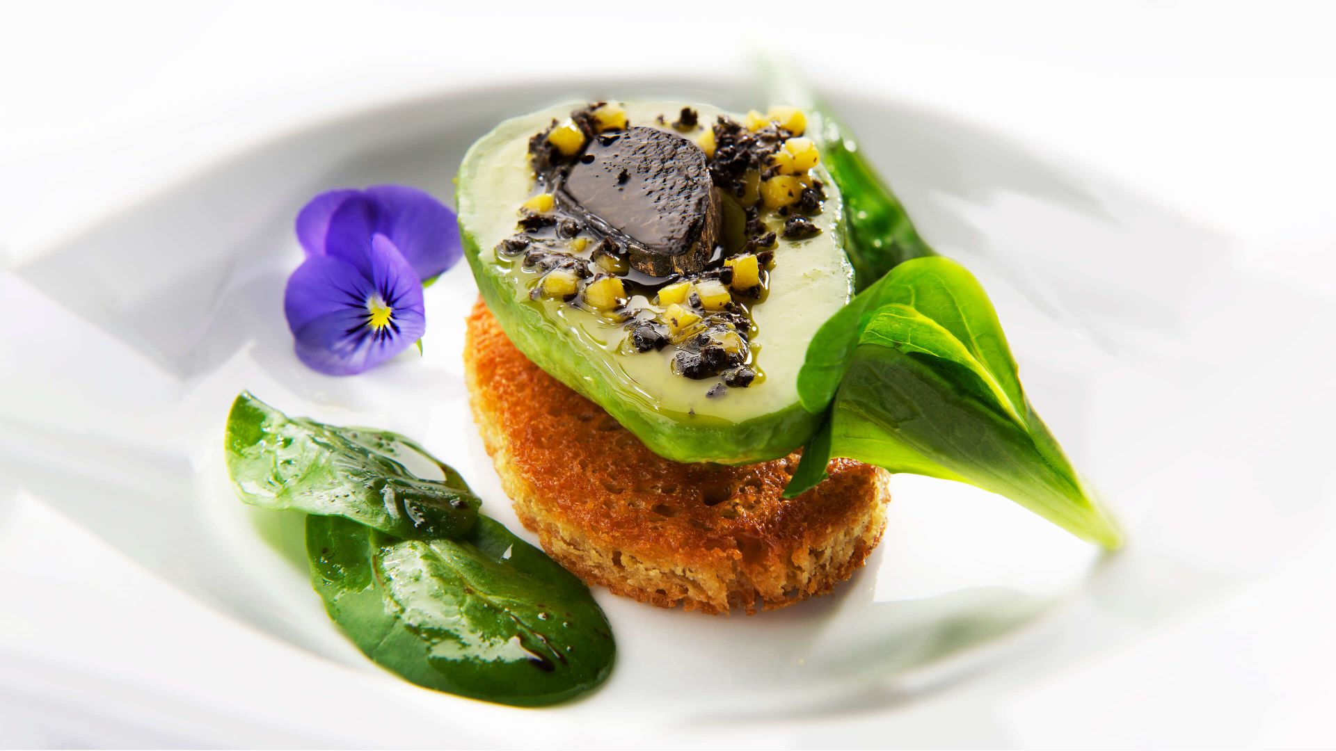 A Plate With Food On It