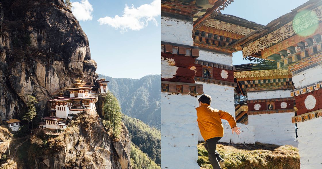 A Man Walking On A Cliff