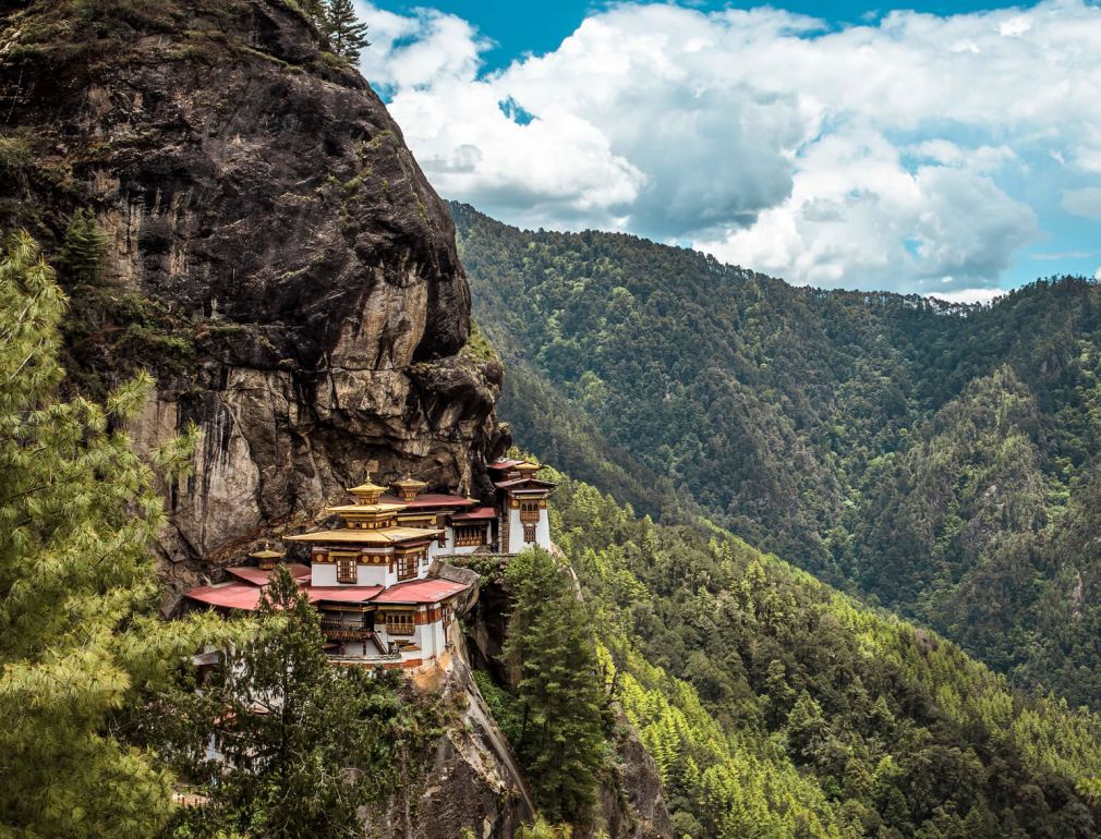 A Building On A Cliff