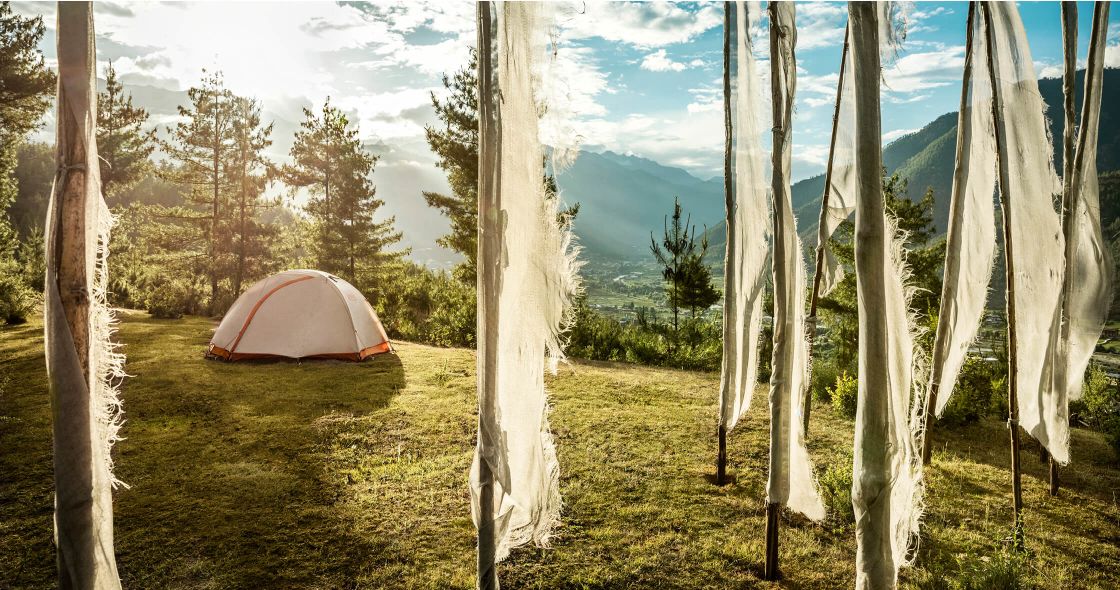 A Tent In A Forest