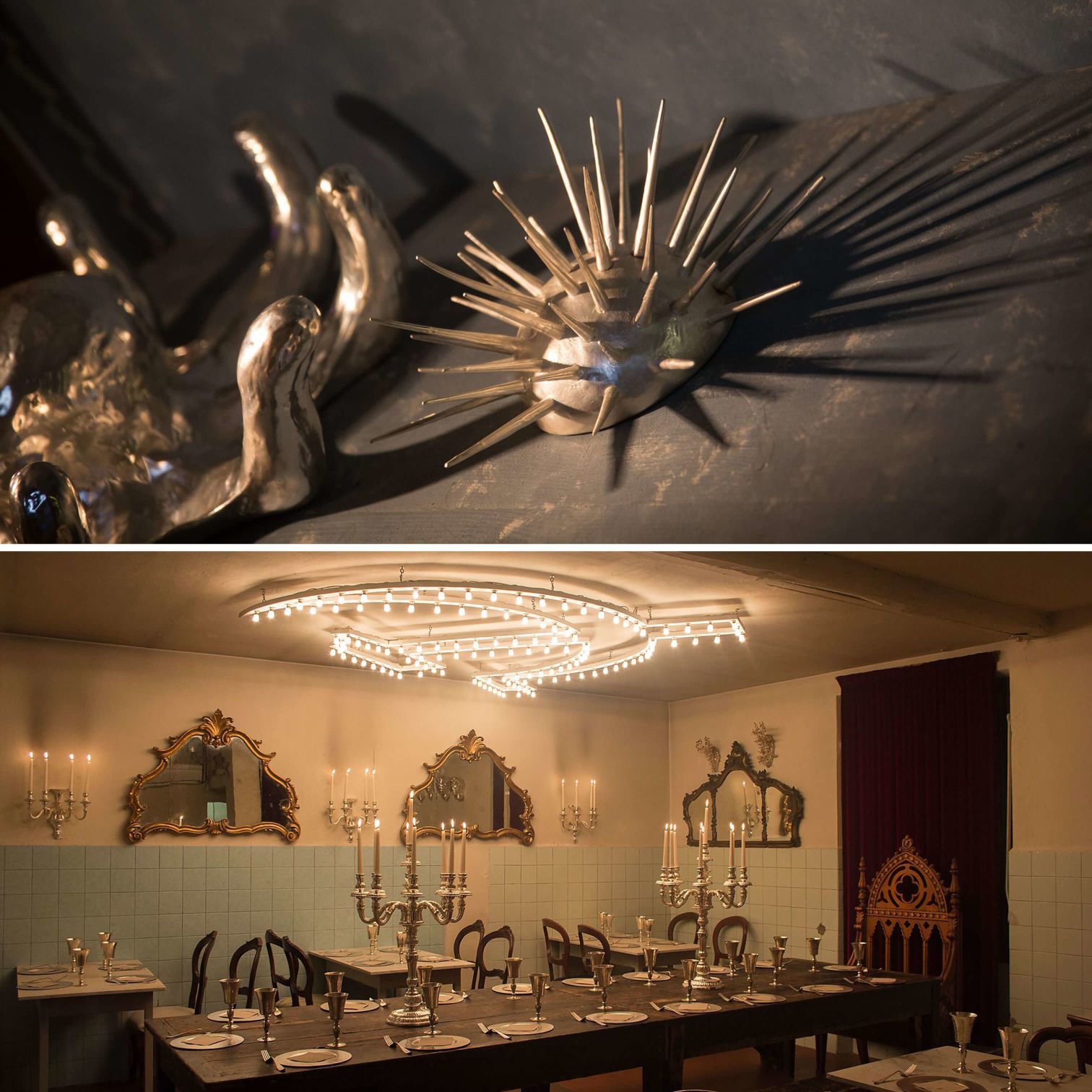 A Chandelier From A Ceiling