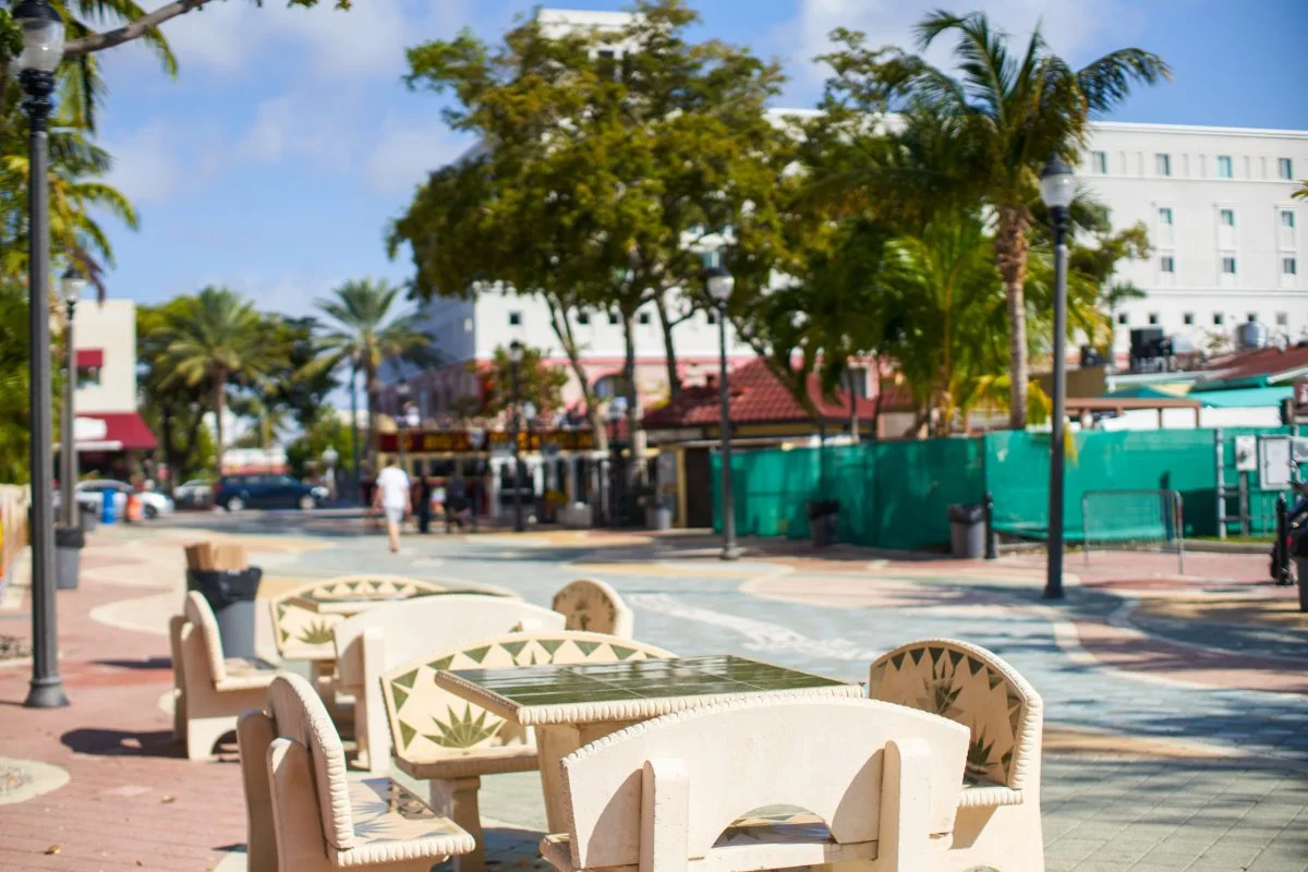 Domino tables in Little Havana, Miami