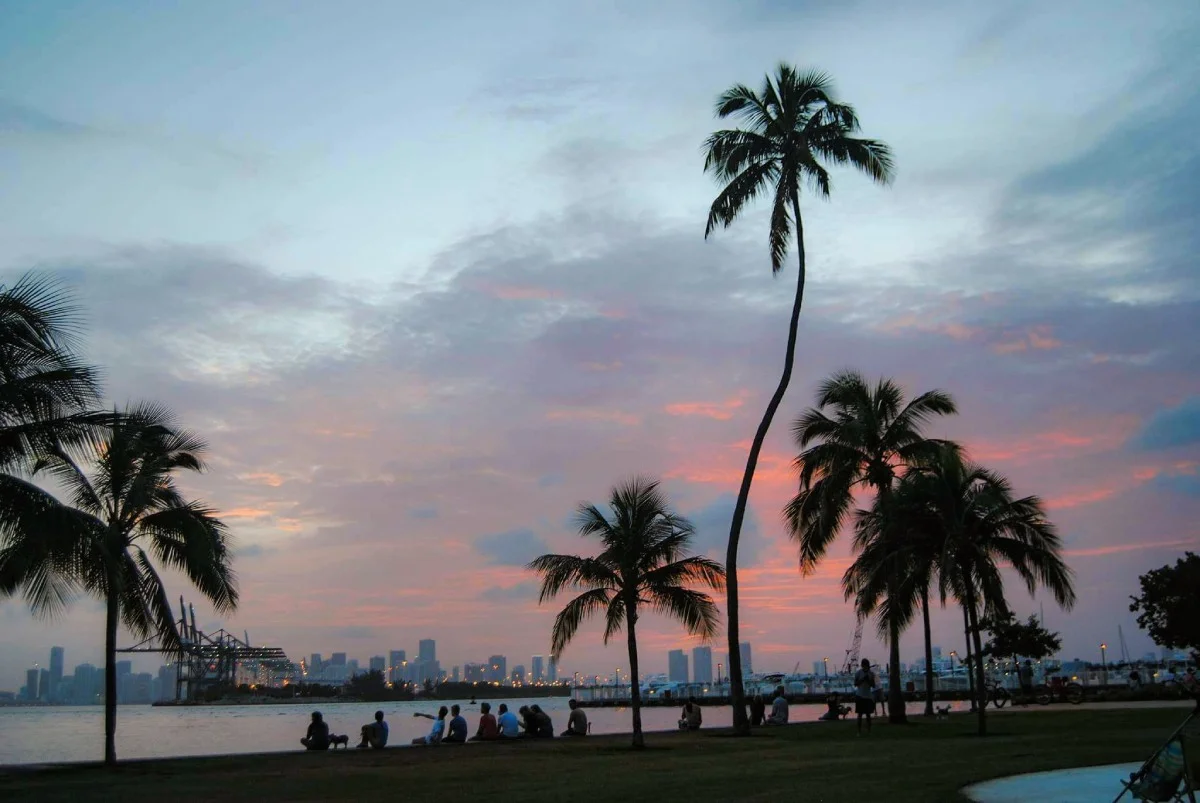 Miami at sunset
