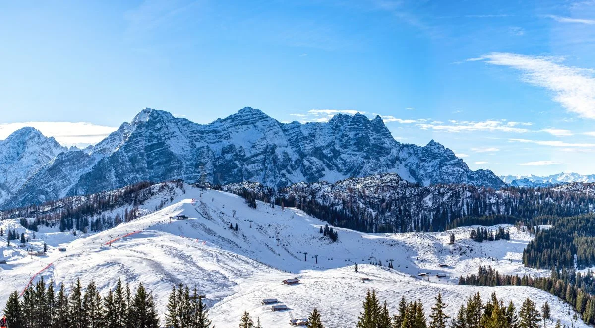 Ski resort in Austria - Lofer