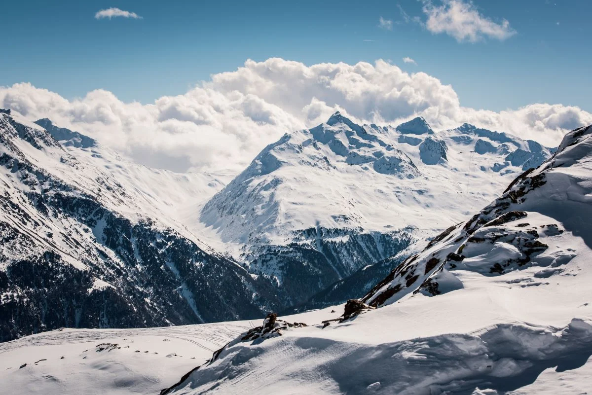Glacier in the Sölden resort, Austria