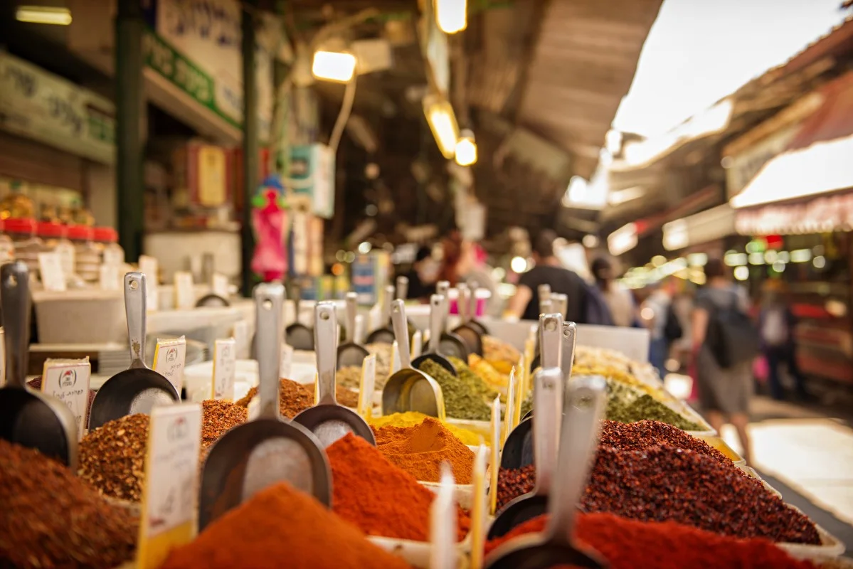 Spice stall in Jerusalem