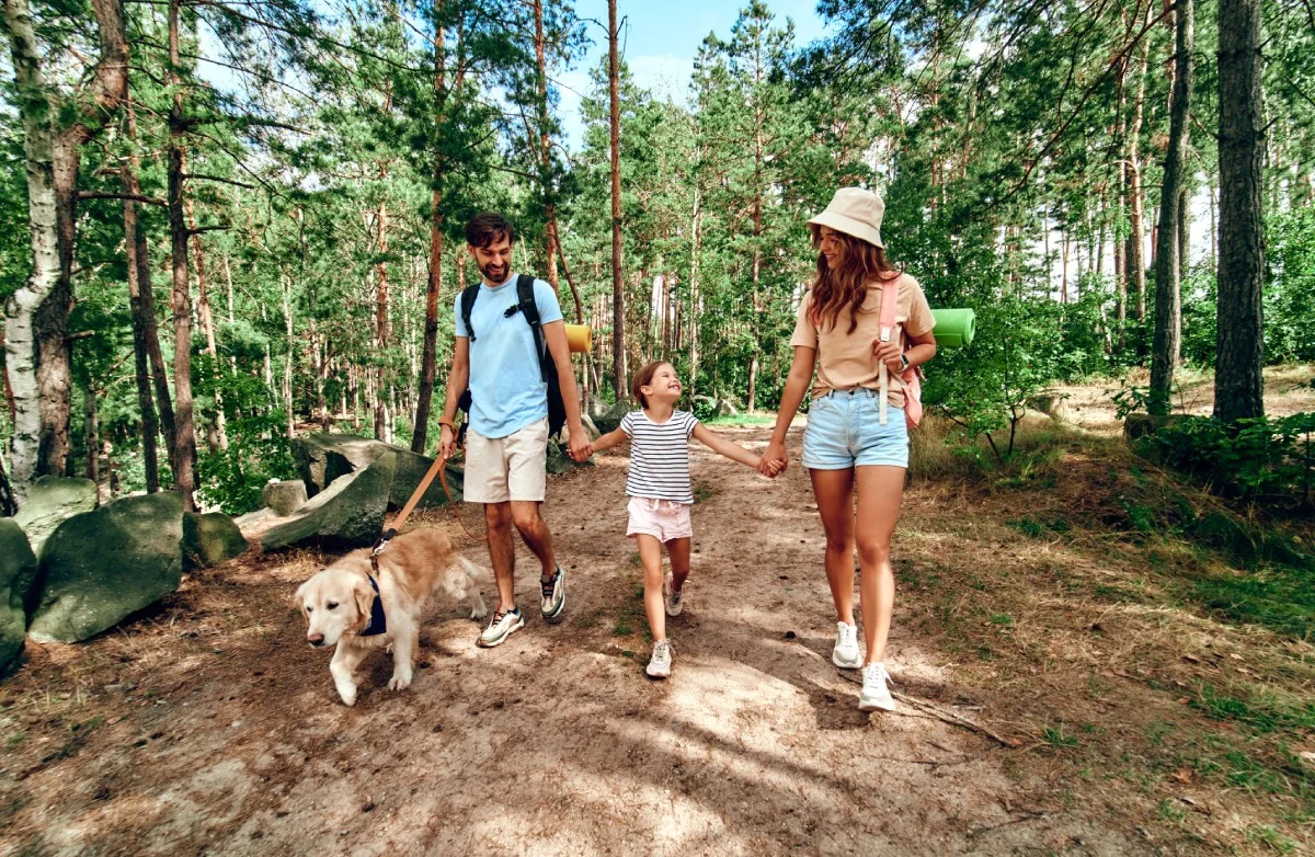 Family on holiday