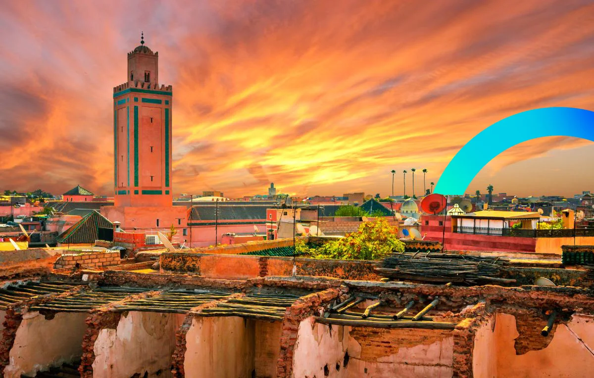 A view at Marrakesh at sunset © iStock