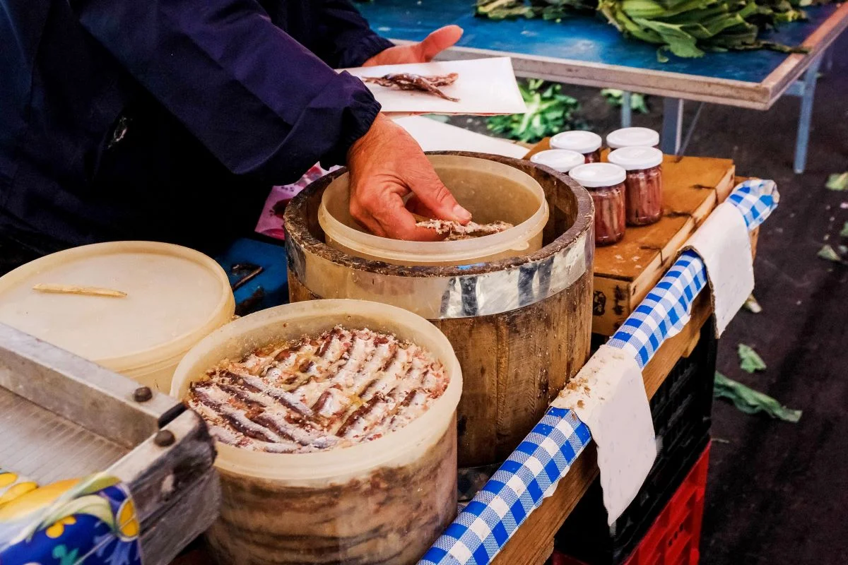 Fish market in Catania