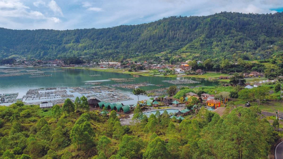 Lake Batur in the Kintamani area